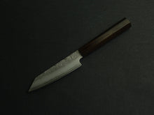 Load image into Gallery viewer, KICHIJI GINREI GINSAN NASHIJI KIRITSUKE PETTY 125MM OCTAGONAL MONO EBONY HANDLE
