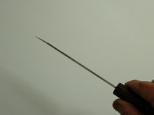 Load image into Gallery viewer, KICHIJI GINREI GINSAN NASHIJI KIRITSUKE PETTY 125MM OCTAGONAL MONO EBONY HANDLE
