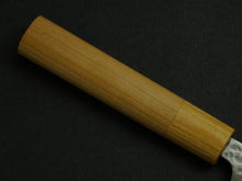 Load image into Gallery viewer, KICHIJI SHIROGAMI-2 STAINLESS CLAD HAMMERED PARING 80MM CHERRY WOOD HANDLE
