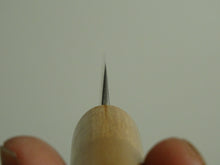 Load image into Gallery viewer, KICHIJI SHIROGAMI-2 STAINLESS CLAD HAMMERED PARING 80MM CHERRY WOOD HANDLE
