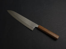 Load image into Gallery viewer, MAKOTO KUROSAKI VG-7 DAMASCUS HAMMERED GYUTO 240MM OCTAGONAL WALNUT HANDLE

