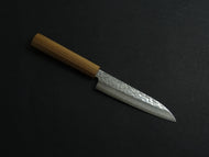 MAKOTO KUROSAKI VG-7 DAMASCUS HAMMERED PETTY 135MM OCTAGONAL WALNUT HANDLE