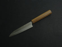 Load image into Gallery viewer, MAKOTO KUROSAKI VG-7 DAMASCUS HAMMERED PETTY 135MM OCTAGONAL WALNUT HANDLE
