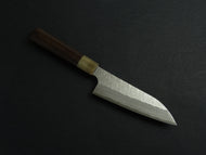 NIGARA SG STRIX CORE, TSUCHIME DAMASCUS CLAD KO-SANTOKU 150MM ROSEWOOD OCTAGONAL HANDLE