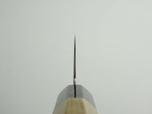 Load image into Gallery viewer, YOSHIHIRO GINSAN DAMASCUS NAKIRI 180MM OCTAGONAL MAGNOLIA HANDLE
