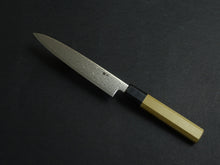 Load image into Gallery viewer, YOSHIHIRO GINSAN DAMASCUS PETTY 150MM OCTAGONAL MAGNOLIA HANDLE
