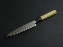 Load image into Gallery viewer, YOSHIHIRO GINSAN DAMASCUS PETTY 150MM OCTAGONAL MAGNOLIA HANDLE
