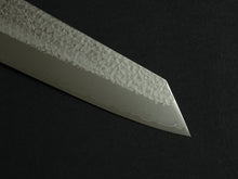Load image into Gallery viewer, KICHIJI VG-5 HAMMERED KIRITSUKE GYUTO 195MM OCTAGONAL AKATSUKI (BURNT &amp; DYED) OAKWOOD HANDLE
