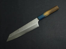 Load image into Gallery viewer, KICHIJI VG-5 HAMMERED KIRITSUKE GYUTO 195MM OCTAGONAL AKATSUKI (BURNT &amp; DYED) OAKWOOD HANDLE
