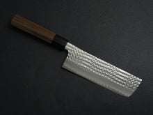 Load image into Gallery viewer, YU KUROSAKI AOGAMI SUPER KOKUSEN NAKIRI KNIFE ROSE WOOD HANDLE
