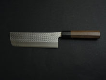 Load image into Gallery viewer, YU KUROSAKI AOGAMI SUPER KOKUSEN NAKIRI KNIFE ROSE WOOD HANDLE
