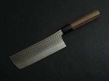Load image into Gallery viewer, YU KUROSAKI AOGAMI SUPER KOKUSEN NAKIRI KNIFE ROSE WOOD HANDLE
