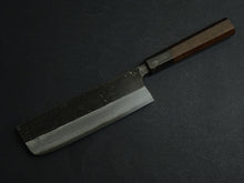 Load image into Gallery viewer, HATSUKOKORO KUMOKAGE AOGAMI-2 KUROUCHI DAMASCUS NAKIRI 165MM OCTAGONAL WALNUT HANDLE
