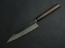 Load image into Gallery viewer, HATSUKOKORO KUMOKAGE AOGAMI-2 KUROUCHI DAMASCUS PETTY 150MM OCTAGONAL WALNUT HANDLE
