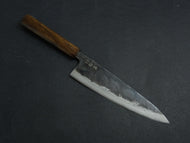KICHIJI KUROGANE AOGAMI-2 KUROUCHI GYUTO 210MM OCTAGONAL MONO BUBINGA HANDLE