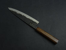 Load image into Gallery viewer, KICHIJI KUROGANE AOGAMI-2 KUROUCHI GYUTO 210MM OCTAGONAL MONO BUBINGA HANDLE
