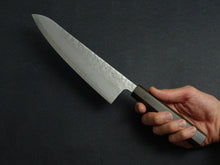 Load image into Gallery viewer, KICHIJI GINREI GINSAN NASHIJI GYUTO 210MM OCTAGONAL MONO BUBINGA HANDLE
