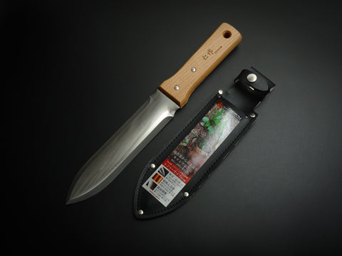 NISAKU HORI HORI GARDENING KNIFE WITH SYNTHETIC LEATHER SHEATH