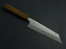 Load image into Gallery viewer, OUL SHIROGAMI-1 STAINLESS CLAD HAMMERED BUNKA 170MM BLACK OAK HANDLE*
