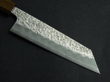 Load image into Gallery viewer, OUL SHIROGAMI-1 STAINLESS CLAD HAMMERED BUNKA 170MM BLACK OAK HANDLE*
