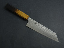 Load image into Gallery viewer, KICHIJI GINSAN DAMASCUS HAMMERED BUNKA 175MM OCTAGONAL OAKWOOD HANDLE
