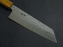 Load image into Gallery viewer, KICHIJI GINSAN DAMASCUS HAMMERED BUNKA 175MM OCTAGONAL OAKWOOD HANDLE

