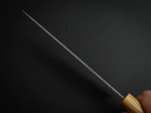 Load image into Gallery viewer, TSUNEHISA SHIROGAMI 2 / STAINLESS CLAD HAMMERED PETTY 135MM CHERRYWOOD HANDLE
