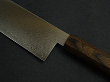 Load image into Gallery viewer, KICHIJI VG-10 33LAYER DAMASCUS SANTOKU KNIFE 180MM OCTAGONAL PAKKAWOOD HANDLE

