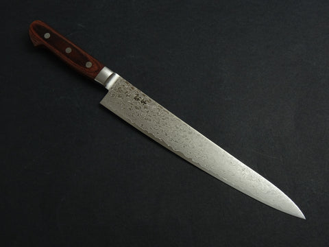 KICHIJI ZAD AUS-10 45 LAYER DAMASCUS SUJIHIKI 240MM