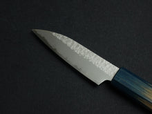 Load image into Gallery viewer, KICHIJI VG-5 HAMMERED PARING 90MM OCTAGONAL AKATSUKI (BURNT &amp; DYED)  HANDLE
