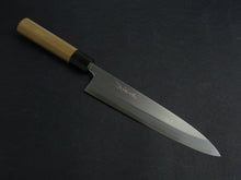 Load image into Gallery viewer, KICHIJI JOSAKU MIOROSHI DEBA 210MM OCTAGONAL MAGNOLIA WOOD HANDLE
