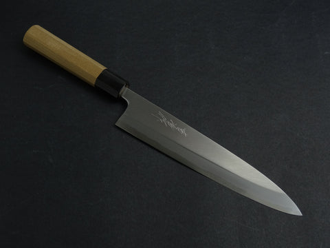 KICHIJI JOSAKU MIOROSHI DEBA 210MM OCTAGONAL MAGNOLIA WOOD HANDLE