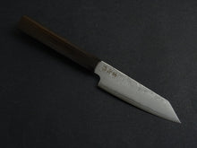 Load image into Gallery viewer, KICHIJI GINREI GINSAN NASHIJI KIRITSUKE PETTY 125MM OCTAGONAL MONO BUBINGA HANDLE
