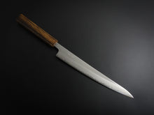 Load image into Gallery viewer, OUL SHIROGAMI-1 STAINLESS CLAD SUJIHIKI 240MM BURNT OAK HANDLE
