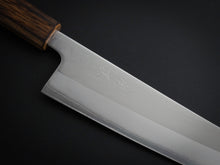 Load image into Gallery viewer, OUL SHIROGAMI-1 STAINLESS CLAD GYUTO 210MM BURNT OAK HANDLE
