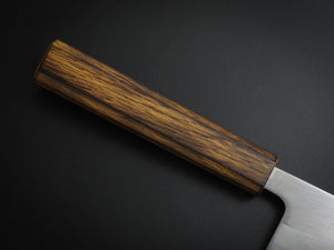 OUL SHIROGAMI-1 STAINLESS CLAD GYUTO 210MM BURNT OAK HANDLE