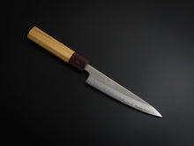 Load image into Gallery viewer, OUL SHIROGAMI-1 STAINLESS CLAD PETTY 135MM KEYAKI/ZELKOVA HANDLE
