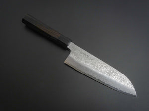 MAKOTO KUROSAKI VG-7 DAMASCUS SANTOKU EBONY OCTAGONAL HANDLE