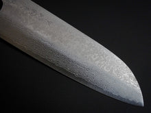 Load image into Gallery viewer, MAKOTO KUROSAKI VG-7 DAMASCUS SANTOKU EBONY OCTAGONAL HANDLE
