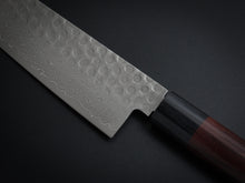 Load image into Gallery viewer, KICHIJI VG-10 33 LAYER HAMMERED DAMASCUS GYUTO 210MM ROSEWOOD HANDLE
