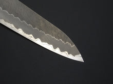 Load image into Gallery viewer, NIGARA AOGAMI SUPER CORE STAINLESS CLAD MIGAKI HAMMERED GYUTO 210MM
