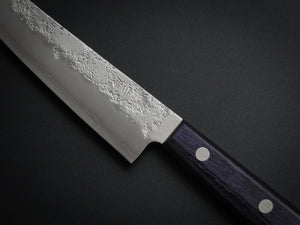 KICHIJI GINSAN NASHIJI PETTY KNIFE 135MM PURPLE HANDLE