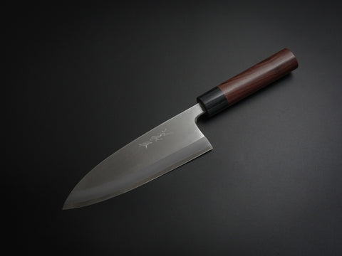 KICHIJI LEFT- HANDED KASUMI DEBA 180MM ROSEWOOD HANDLE