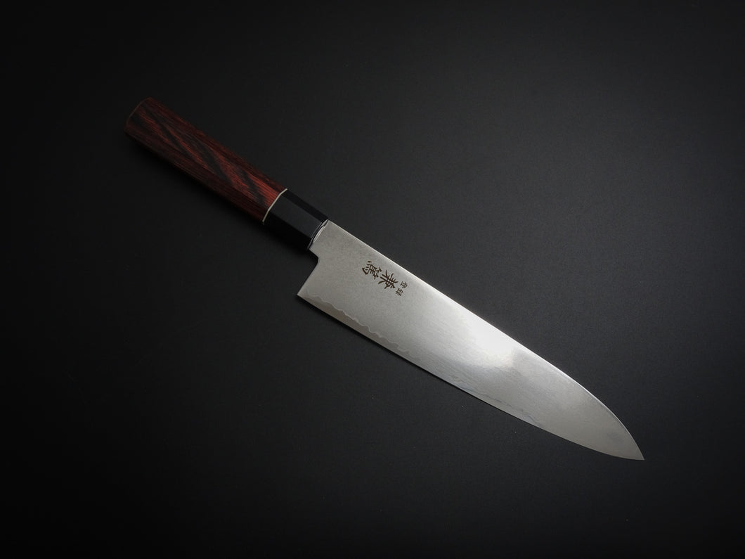 KANEATSU AUS-8 DAMASCUS GYUTO 210MM OCTAGONAL HANDLE