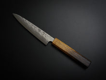 Load image into Gallery viewer, KICHIJI SLD WASHIJI PETTY 135MM OCTAGONAL BURNT OAKWOOD HANDLE
