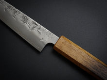 Load image into Gallery viewer, KICHIJI SLD WASHIJI PETTY 135MM OCTAGONAL BURNT OAKWOOD HANDLE
