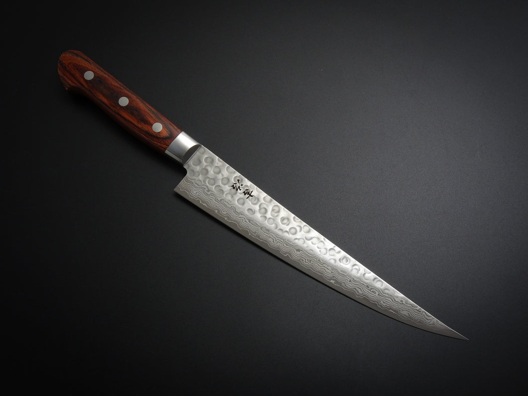 KICHIJI VG-10 33 LAYER HAMMERED DAMASCUS FISH FILLETING KNIFE