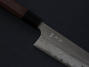 YOSHIMI VG10 NASHIJI DAMASCUS SANTOKU 170MM WALNUT WOOD HANDLE