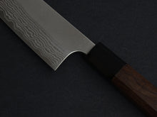 Load image into Gallery viewer, YOSHIMI VG10 NASHIJI DAMASCUS SANTOKU 170MM WALNUT WOOD HANDLE
