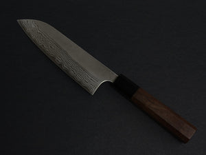 YOSHIMI VG10 NASHIJI DAMASCUS SANTOKU 170MM WALNUT WOOD HANDLE